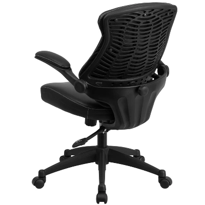 Flash Furniture Kale Mid-Back Black LeatherSoft Executive Swivel Ergonomic Office Chair 6 Flash Furniture Kale Mid-Back Black LeatherSoft Executive Swivel Ergonomic Office Chair - Image 6