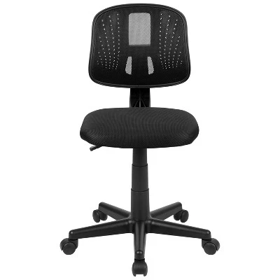 Flash Furniture Fundamentals Mid-Back Mesh Swivel Task Office Chair with Pivot Back 2 Flash Furniture Fundamentals Mid-Back Mesh Swivel Task Office Chair with Pivot Back - Image 2