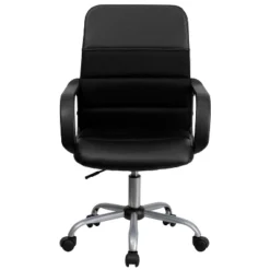 Flash Furniture Mid-Back Swivel Task Chair with Breathable Mesh and LeatherSoft Seat -Flash Furniture Sale Store GUEST 27c2b40e 2377 47e2 9e57 ea8fed0d9ef7