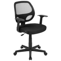 Flash Furniture Flash Fundamentals Mid-Back Mesh Swivel Office Chair with Arms -Flash Furniture Sale Store GUEST 2a081003 041e 4070 8a3e 1b109b75a754