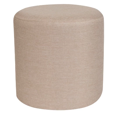 Flash Furniture Barrington Taut Upholstered Round Ottoman Pouf 1 Flash Furniture Barrington Taut Upholstered Round Ottoman Pouf