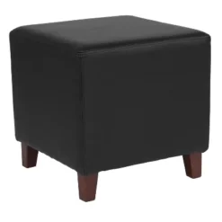 Flash Furniture Ascalon Taut Upholstered Cube Ottoman Pouf with Tapered Legs -Flash Furniture Sale Store GUEST 2b8380b7 ff98 4f2c 941c 106fab02a6b0