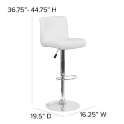 Flash Furniture Contemporary Vinyl Adjustable Height Barstool with Chrome Base 19 Flash Furniture Contemporary Vinyl Adjustable Height Barstool with Chrome Base -Flash Furniture Sale Store GUEST 2e154a75 2c01 428e 815d 30c939d6d9a8