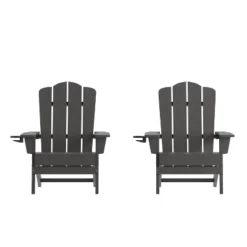 Flash Furniture Newport HDPE Adirondack Chair with Cup Holder - Set of 2 -Flash Furniture Sale Store GUEST 2ea9a5e5 b5d3 4f5c 8329 334efd2abf26