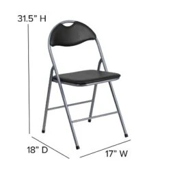 Flash Furniture 2-Pack HERCULES Series Black Vinyl Metal Folding Chairs with Carrying Handle 11 Flash Furniture 2-Pack HERCULES Series Black Vinyl Metal Folding Chairs with Carrying Handle -Flash Furniture Sale Store GUEST 2f7aa7af 1d01 4a57 91c8 7bc83fdddbb4
