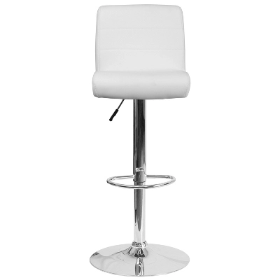 Flash Furniture Contemporary Vinyl Adjustable Height Barstool with Chrome Base 8 Flash Furniture Contemporary Vinyl Adjustable Height Barstool with Chrome Base - Image 8