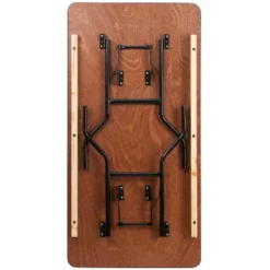 Flash Furniture 5-Foot Rectangular Wood Folding Banquet Table with Clear Coated Top -Flash Furniture Sale Store GUEST 316fbccf ca52 479d acbe 71867b136dfa