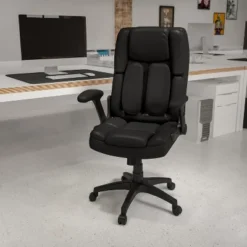 Flash Furniture Hansel Extreme Comfort High Back Executive Chair with Flip-Up Arms