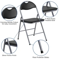 Flash Furniture HERCULES Series Metal Folding Chairs with Padded Seat - Set of 4 -Flash Furniture Sale Store GUEST 33132892 f487 4cfd 8674 eb6bd6c206f8
