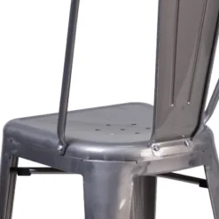 Flash Furniture 24" Industrial Clear Coated Indoor Counter Stool with Back -Flash Furniture Sale Store GUEST 343c814a 9fff 4bb5 a901 824d3fb5804b