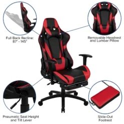 Flash Furniture X30 Ergonomic Racing Gaming Chair with Reclining Back and Footrest -Flash Furniture Sale Store GUEST 3550221b 1ec4 4f86 bd2c 548c67808f8e