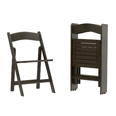 Flash Furniture Holden Commercial Grade Solid Wood Folding Dining Chairs (Set of 4) 4 Flash Furniture Holden Commercial Grade Solid Wood Folding Dining Chairs (Set of 4) - Image 4