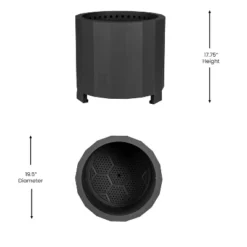 Flash Furniture Titus 19.5-Inch Smokeless Portable Wood Burning Fire Pit -Flash Furniture Sale Store GUEST 3726420c 7328 4cd7 97a5 8d0eec4773b7