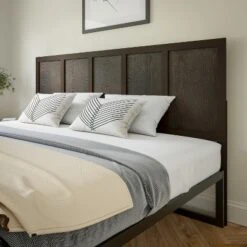 Flash Furniture Oliver Paneled Wooden Adjustable Headboard For Universal Metal Bed Frames