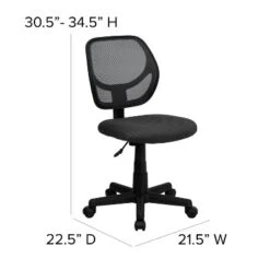 Flash Furniture Low Back Gray Mesh Swivel Task Office Chair -Flash Furniture Sale Store GUEST 396b7163 dd72 438e 9e18 8eacc15fa14c