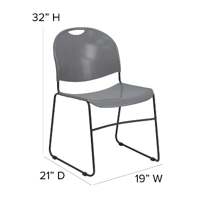 Flash Furniture HERCULES Series 880 Lb. Capacity Ultra-Compact Stack Chair 3 Flash Furniture HERCULES Series 880 Lb. Capacity Ultra-Compact Stack Chair - Image 3