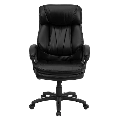 Flash Furniture Iris High Back Black LeatherSoft Executive Swivel Office Chair 4 Flash Furniture Iris High Back Black LeatherSoft Executive Swivel Office Chair - Image 4