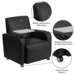 Flash Furniture LeatherSoft Guest Chair with 360-Degree Tablet Arm & Cup Holder -Flash Furniture Sale Store GUEST 3b2de55d 82a9 4fa8 8257 0e4ca978650e