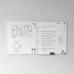 Flash Furniture HERCULES Commercial Magnetic Whiteboard with Wall Mount & Accessories