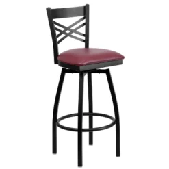 Flash Furniture Black "X" Back Swivel Metal Barstool with Upholstered Seat -Flash Furniture Sale Store GUEST 3c2fd46d b349 4059 b1fa 9947aa90c804
