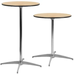 Flash Furniture 24" Round Wood Cocktail Table with 30" and 42" Height Columns -Flash Furniture Sale Store GUEST 3cd5429c 4530 49f1 bd6c 8b4db916ac59