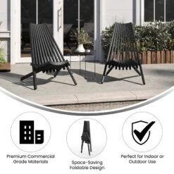 Flash Furniture Delia Commercial Grade Acacia Wood Folding Outdoor Lounge Chair -Flash Furniture Sale Store GUEST 3d4b1502 7ef8 4b9d 98b9 d0d28458833e