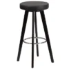 Flash Furniture Trenton Series 29" Wood Barstool with Black Vinyl Seat