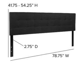 Flash Furniture Bedford Tufted Upholstered King Size Headboard in Black Fabric 8 Flash Furniture Bedford Tufted Upholstered King Size Headboard in Black Fabric -Flash Furniture Sale Store GUEST 3e483212 f29e 48c4 a280 0ef876f33079