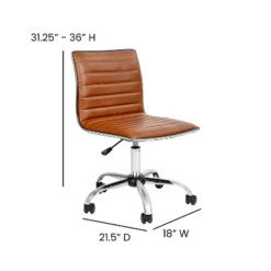 Flash Furniture Low Back Designer Armless Ribbed Swivel Task Office Chair -Flash Furniture Sale Store GUEST 3f16063f 08d7 42cf 9c7e 57ca712bfb84