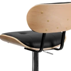 Flash Furniture Bentwood Adjustable Height Barstool with Button Tufted Vinyl -Flash Furniture Sale Store GUEST 4040578b 378c 41bc a3b7 b10bcba8143a