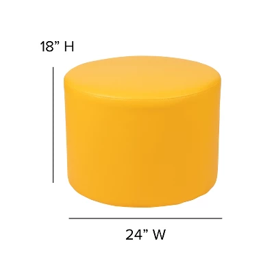 Flash Furniture Large Soft Seating Flexible Circle for Classrooms - Yellow 5 Flash Furniture Large Soft Seating Flexible Circle for Classrooms - Yellow - Image 5