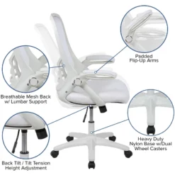 Flash Furniture Porter High Back White Mesh Ergonomic Swivel Office Chair 14 Flash Furniture Porter High Back White Mesh Ergonomic Swivel Office Chair -Flash Furniture Sale Store GUEST 4150c8fb 9b0a 4415 830d 1fd4b64f2f71