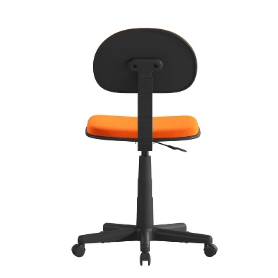 Flash Furniture Light Orange Adjustable Student Swivel Task Chair with Padded Mesh Seat 5 Flash Furniture Light Orange Adjustable Student Swivel Task Chair with Padded Mesh Seat - Image 5