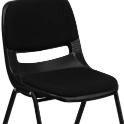 Flash Furniture HERCULES Series Black Padded Ergonomic Stack Chair -Flash Furniture Sale Store GUEST 4329e798 506a 466a a4ab 329d5273a01b