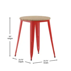 Flash Furniture Declan Commercial Grade Indoor/Outdoor 23.75" Round Dining Table -Flash Furniture Sale Store GUEST 432b4b3d 22dd 4821 a54f d32003ede286