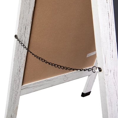 Flash Furniture Canterbury Wooden Indoor/Outdoor A-Frame Magnetic Chalkboard Sign Set 8 Flash Furniture Canterbury Wooden Indoor/Outdoor A-Frame Magnetic Chalkboard Sign Set - Image 8