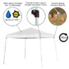 Flash Furniture 8'x8' Pop Up Event Canopy Tent with 6-Foot Bi-Fold Folding Table Bundle
