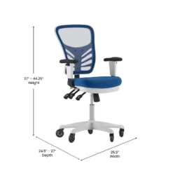 Flash Furniture Nicholas Mid-Back Ergonomic Executive Office Chair with Roller Wheels -Flash Furniture Sale Store GUEST 44d00599 6948 480d 926e ebf1f5e3471f