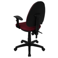 Flash Furniture Mid-Back Fabric Ergonomic Task Chair with Adjustable Arms
