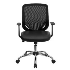 Flash Furniture Mid-Back Mesh Swivel Office Chair with LeatherSoft Seat and Chrome Base -Flash Furniture Sale Store GUEST 454ee9b8 7423 4aa9 93cc 12cb763807d3