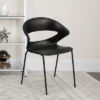 Flash Furniture HERCULES Series Heavy-Duty Black Stack Chair - 440 Lb. Capacity