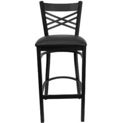 Flash Furniture Black ''X'' Back Metal Restaurant Barstool -Flash Furniture Sale Store GUEST 47d2e3f0 8069 4346 ab00 8c1990be2ffe