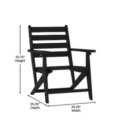 Flash Furniture Tolleson Commercial Grade Adirondack Dining Chair with Fold-Out Cup Holder -Flash Furniture Sale Store GUEST 4913f900 a51c 42d8 9892 a42ea83cc9b2
