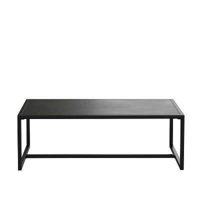 Flash Furniture Brock Commercial Grade Black Outdoor Patio Coffee Table 8 Flash Furniture Brock Commercial Grade Black Outdoor Patio Coffee Table - Image 8