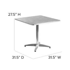 Flash Furniture Mellie 31.5" Square Aluminum Indoor-Outdoor Table with Base 6 Flash Furniture Mellie 31.5" Square Aluminum Indoor-Outdoor Table with Base -Flash Furniture Sale Store GUEST 4ce09fca a48d 4001 a1fe 8f14a54d6854
