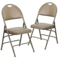 Flash Furniture HERCULES Series Extra Large Triple Braced Metal Folding Chair with Handle - 2 Pack -Flash Furniture Sale Store GUEST 4e333cdb 4ebc 42da ad3c 4e1d7db816eb