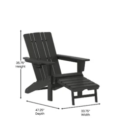 Flash Furniture Halifax HDPE Adirondack Chair with Pull-Out Ottoman & Cup Holder 19 Flash Furniture Halifax HDPE Adirondack Chair with Pull-Out Ottoman & Cup Holder -Flash Furniture Sale Store GUEST 4eaf7266 1673 4428 aa86 5377552f01f8