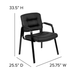 Flash Furniture Darwin Black LeatherSoft Executive Reception Chair with Metal Frame -Flash Furniture Sale Store GUEST 4ee219ba 69cf 4290 8ecd a6217413fcf2