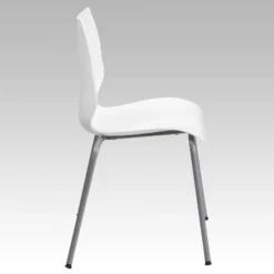 Flash Furniture HERCULES Series 770 Lb. Capacity White Stack Chair With Lumbar Support And Silver Frame 15 Flash Furniture HERCULES Series 770 Lb. Capacity White Stack Chair With Lumbar Support And Silver Frame -Flash Furniture Sale Store GUEST 4f73e3cf f228 48a2 b839 719d101d1e12