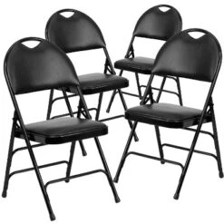 Flash Furniture HERCULES Series Extra Large Triple Braced Metal Folding Chairs, 4 Pack -Flash Furniture Sale Store GUEST 4fc508e7 bed5 4646 8348 f2040c6eb021